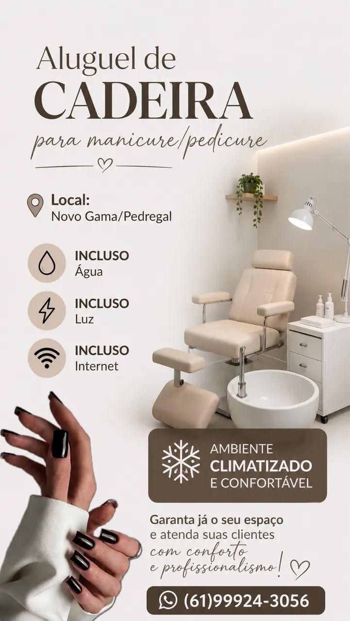 Oportunidade para manicure/pedicure