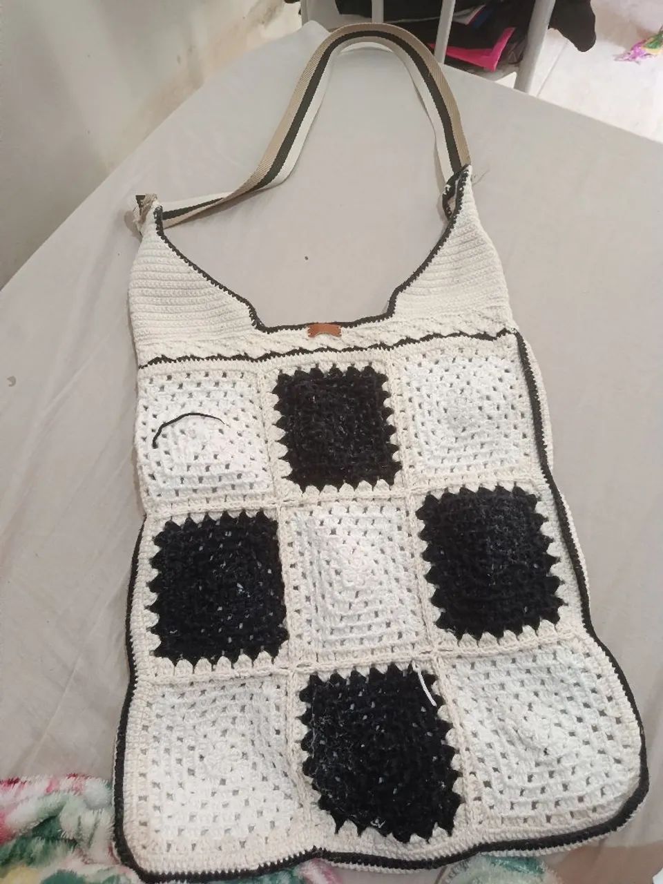 Bolsa de lado de croche