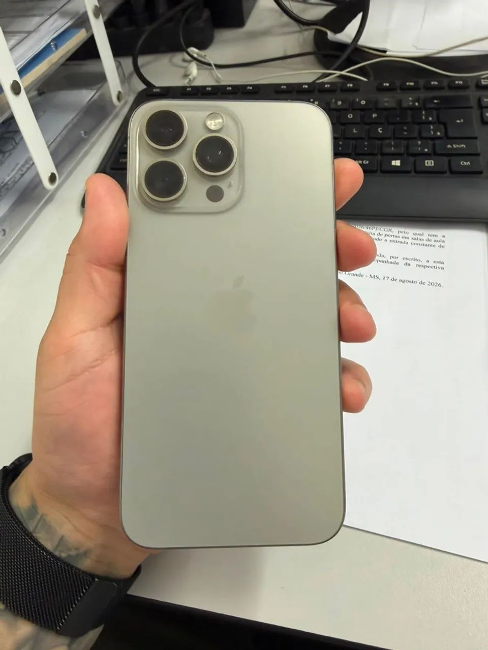 Iphone 15 pro max 256gb natural