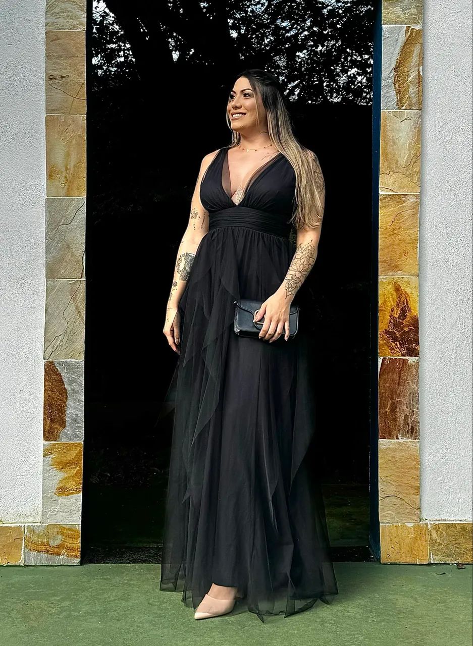 Vestido de festa impecável 42/44 (passo cartão) - Foto 3