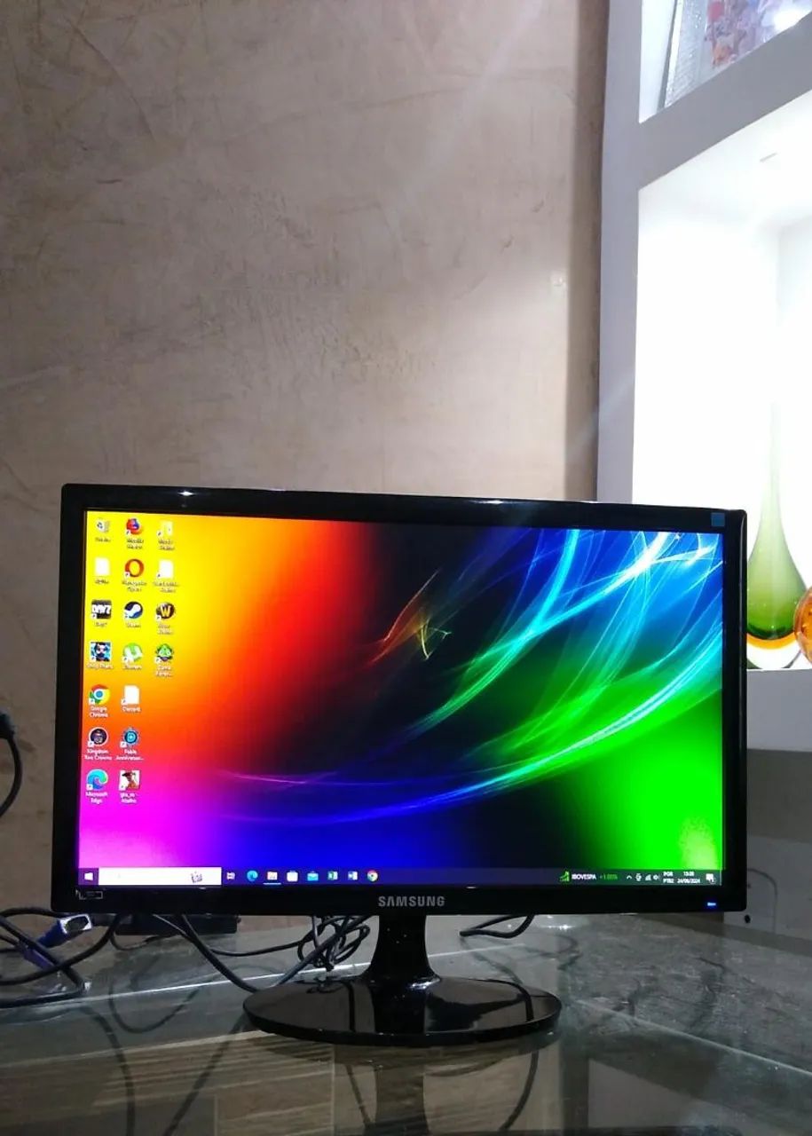Monitor Samsung LED 20 polegadas com adaptador HDMI. Parcelo no cartão  - Foto 5
