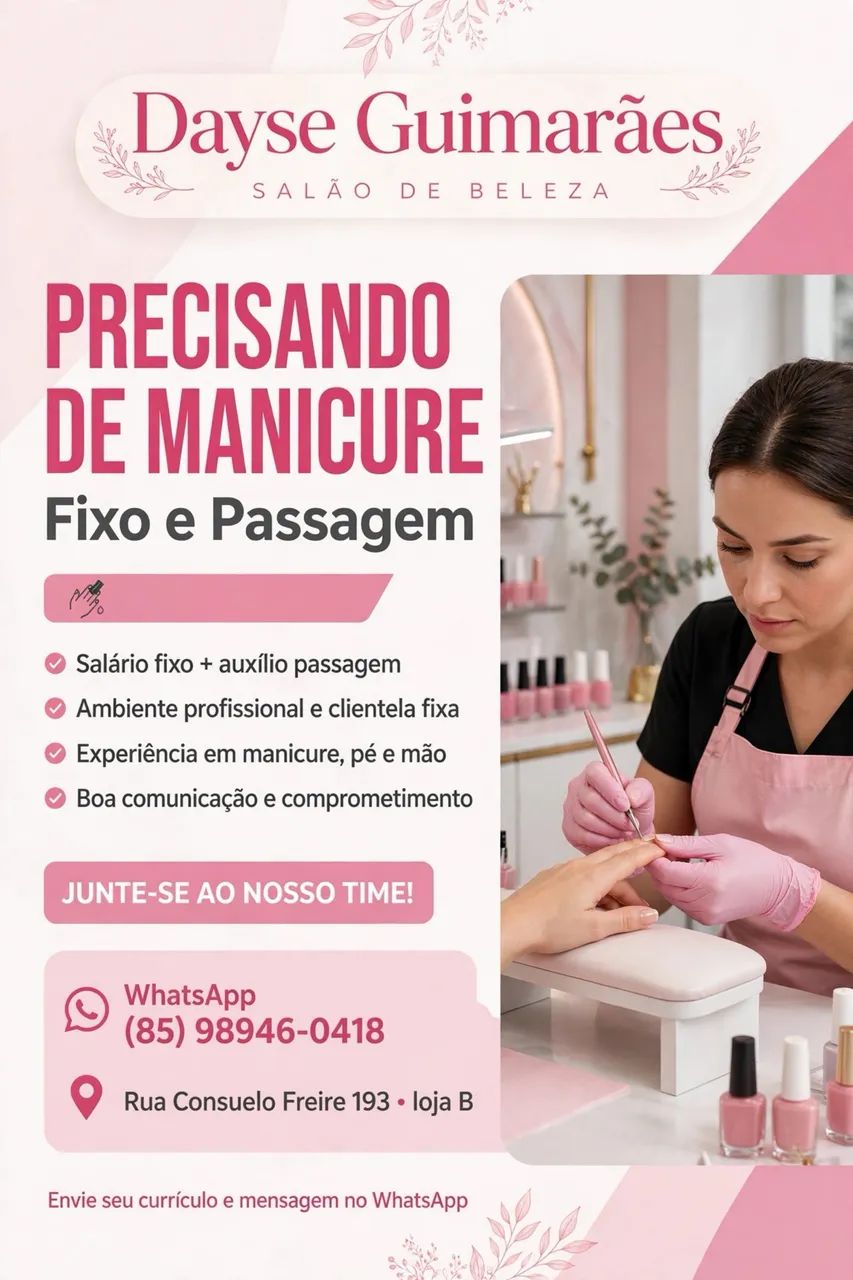 Contratando manicure 