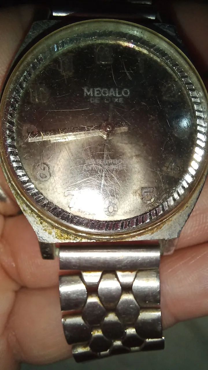 Relógio Vintage Megalo De Luxe - Para Restauro ou Peças