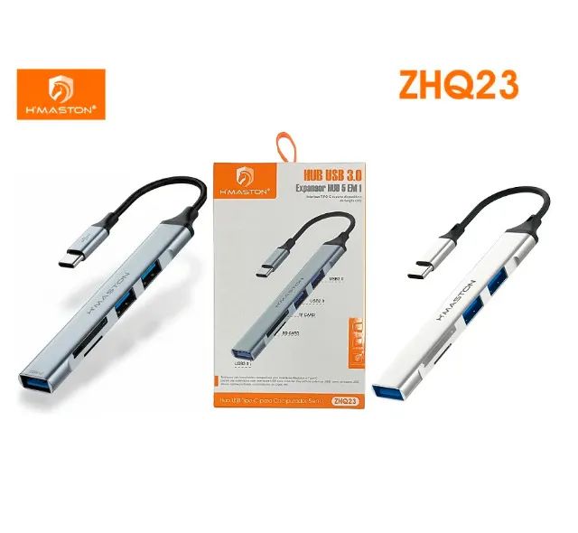 Hub Usb 3.0 com Leitor de Cartão Hmaston