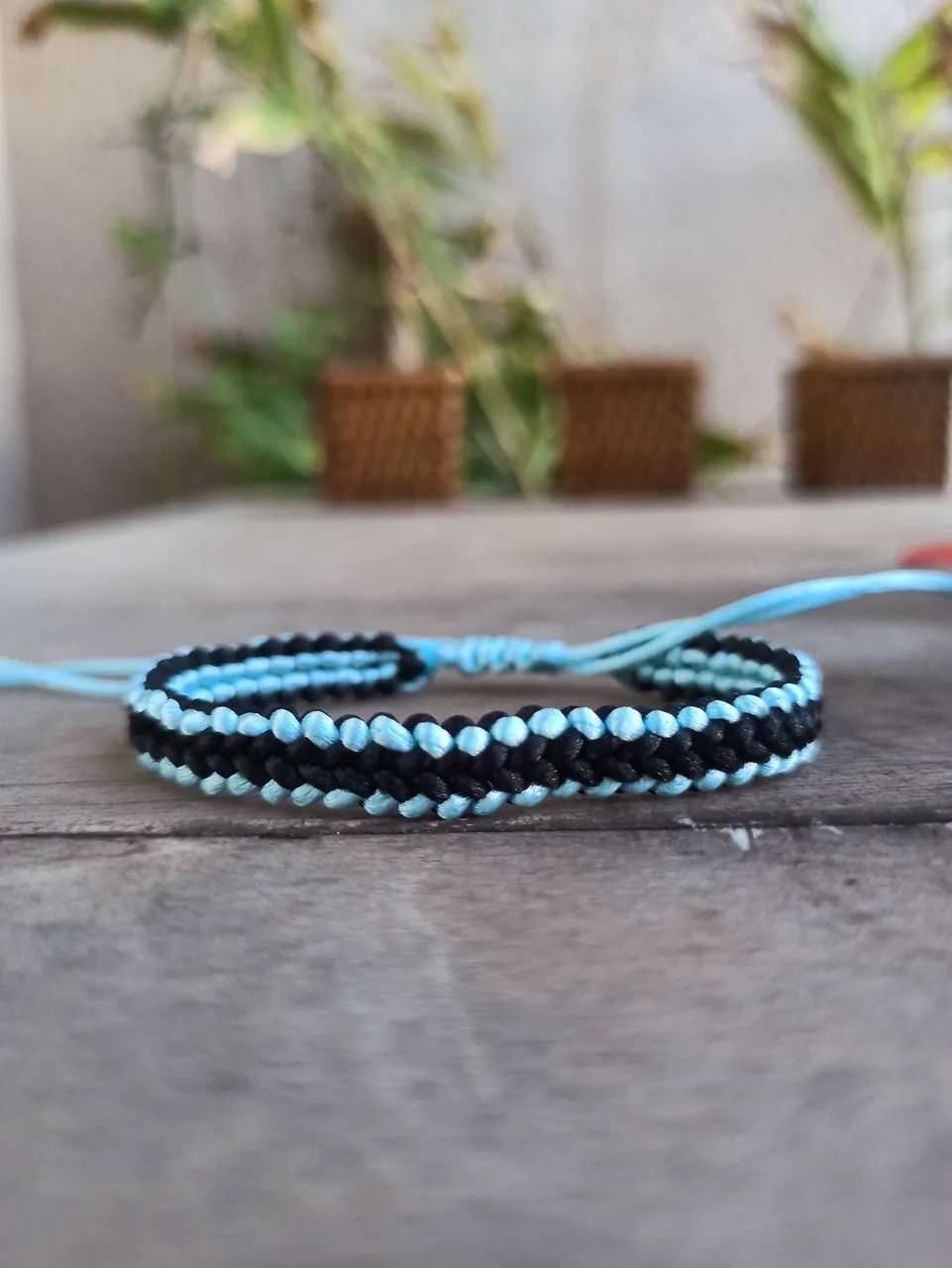Pulseira macrame trançada  - Foto 3