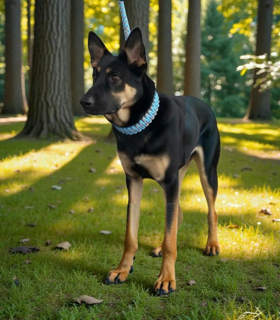 Coleira Guia Cães Médio e Grande Porte Artesanal Cachorro Pet - Foto 6