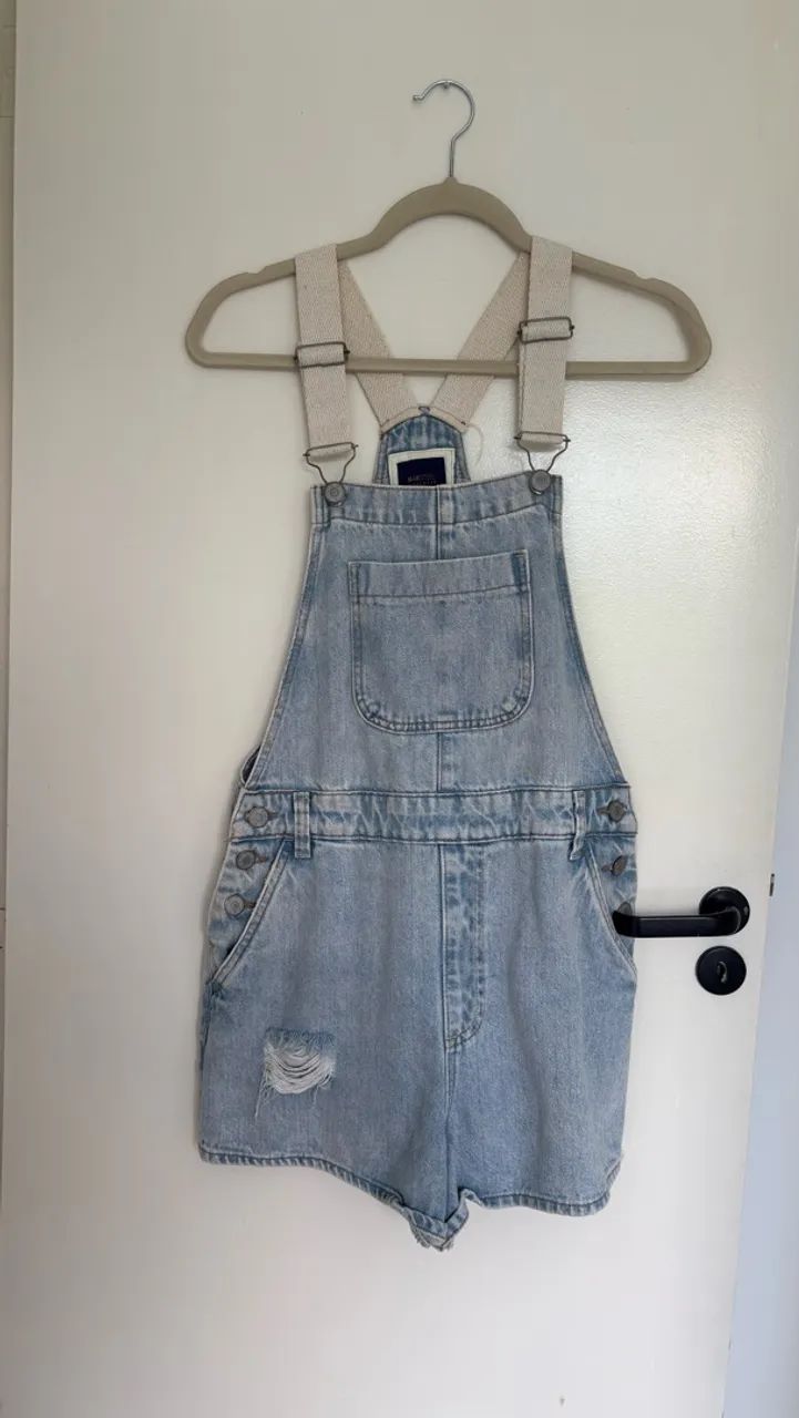 Macacão Jeans Feminino