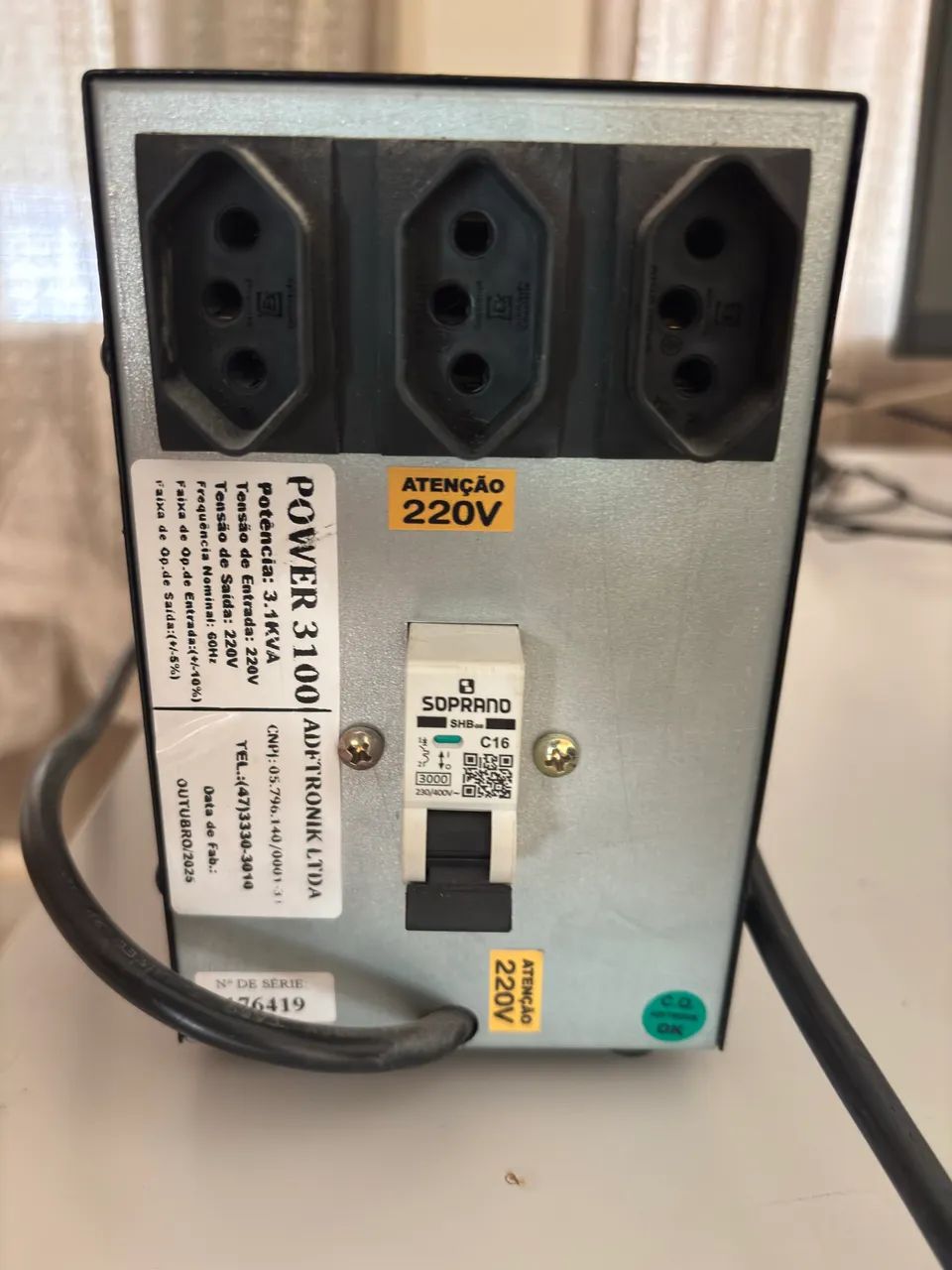 Estabilizador 3.1kva - Foto 2
