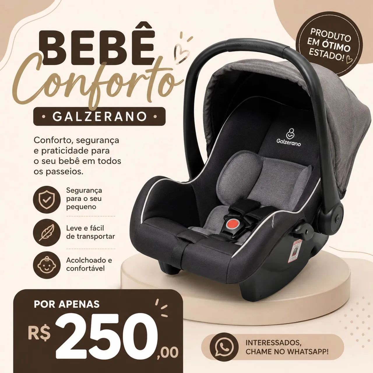 Bebê conforto Galzerano 