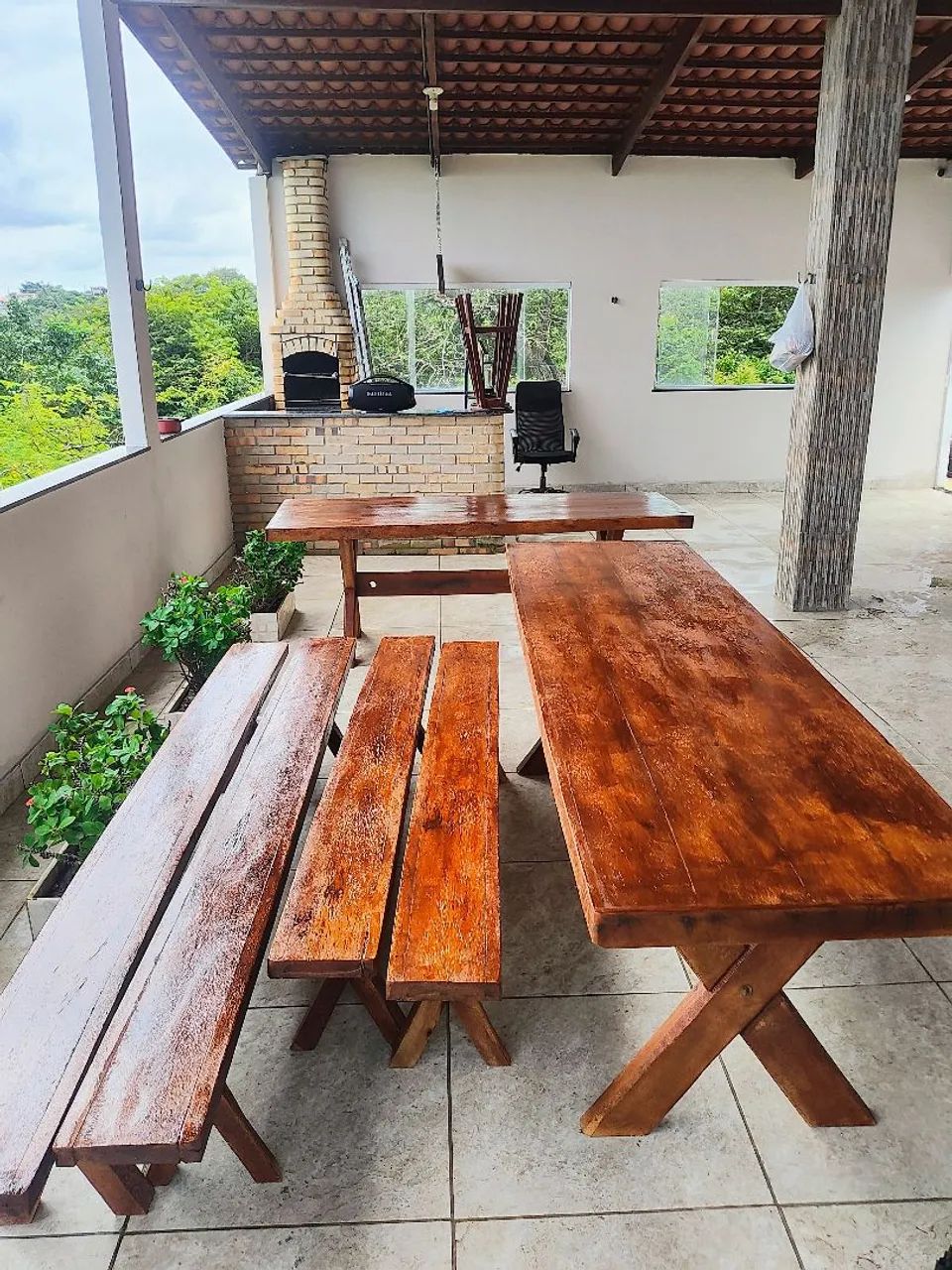Mesa rústica 