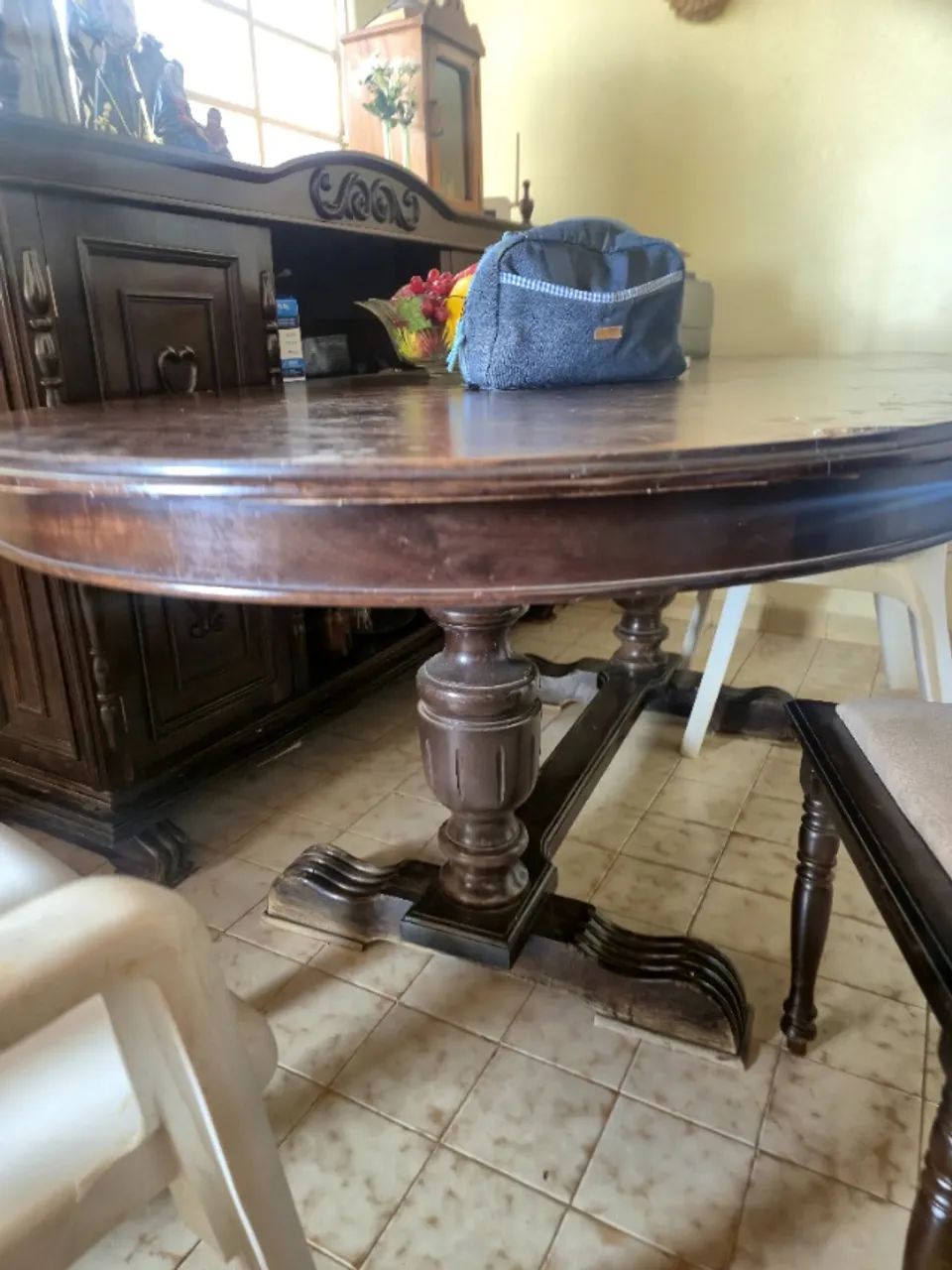 Mesa de jantar oval com 6 cadeiras - Foto 2