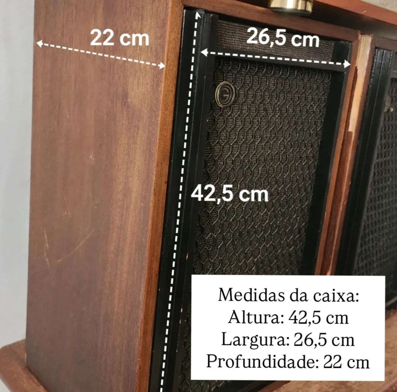 Par de caixas de som Gradiente ano 1973 - Foto 3
