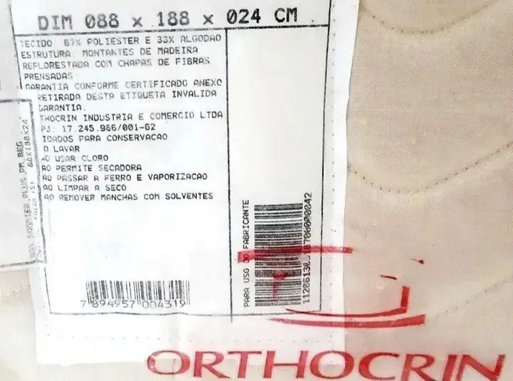 BASE ORTOCRIN "SOLTEIRO" SOMIER PLUS (BEGE)* - Foto 3