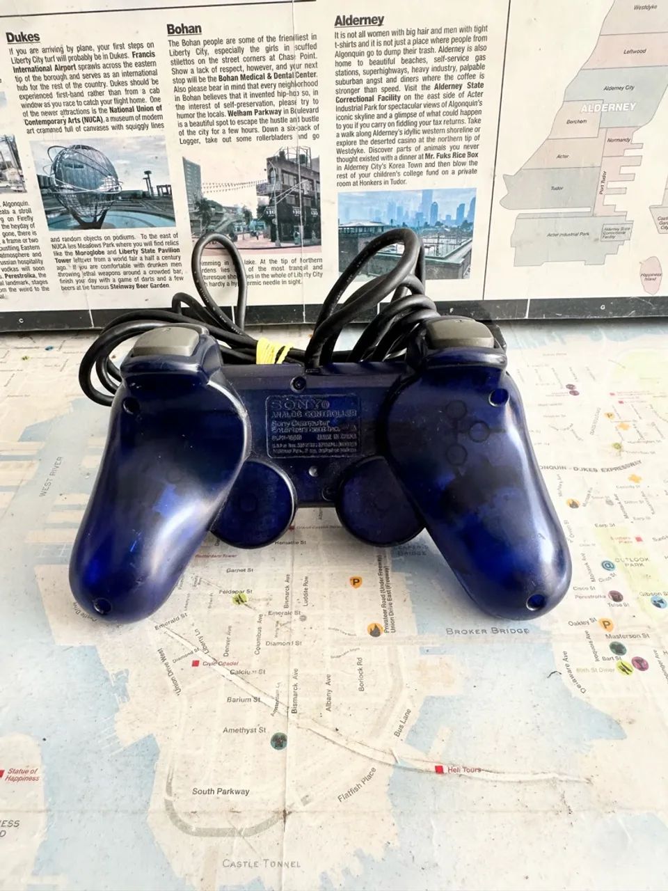 Controle PS2 Original - Ocean Blue - Foto 2