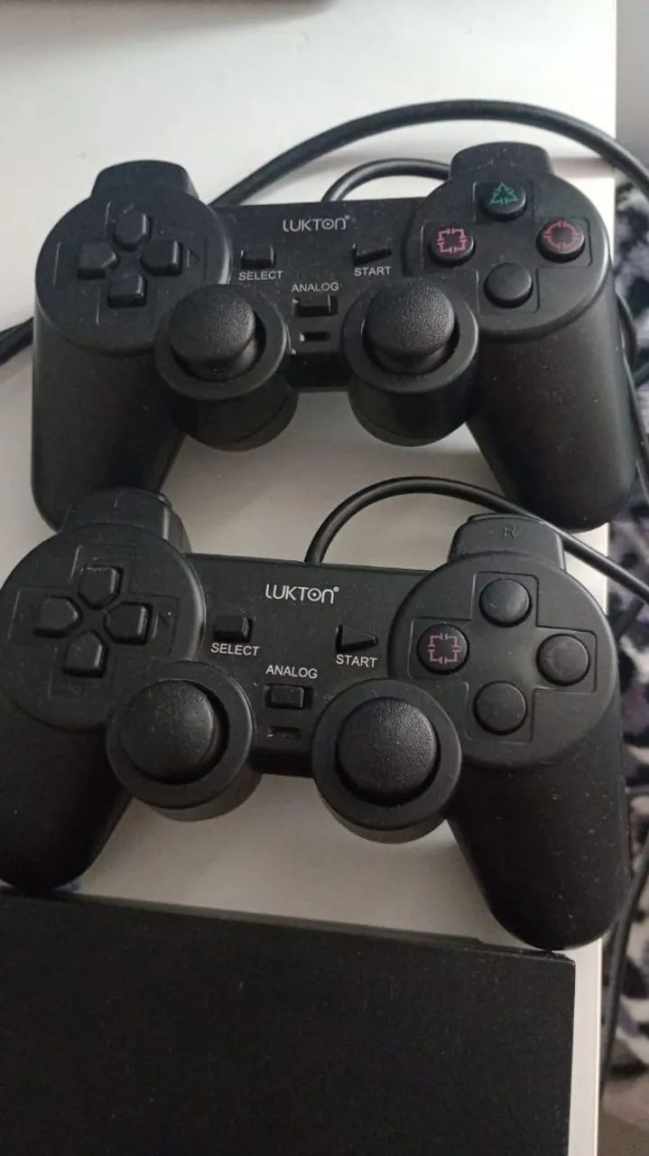 PS2 com dois controles  - Foto 2