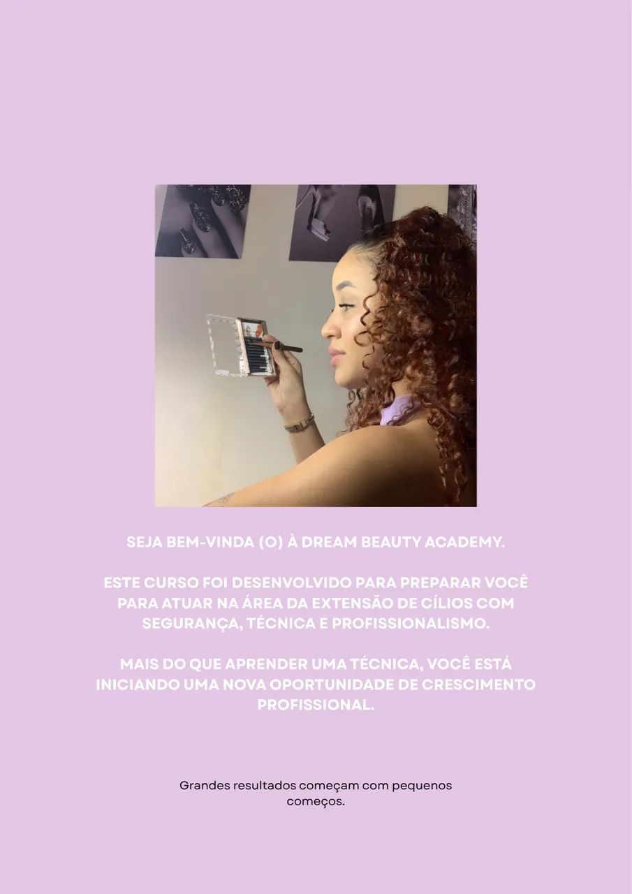 Curso de extensão de cílios