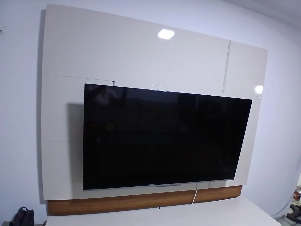 Painel e rack para sala de estar
