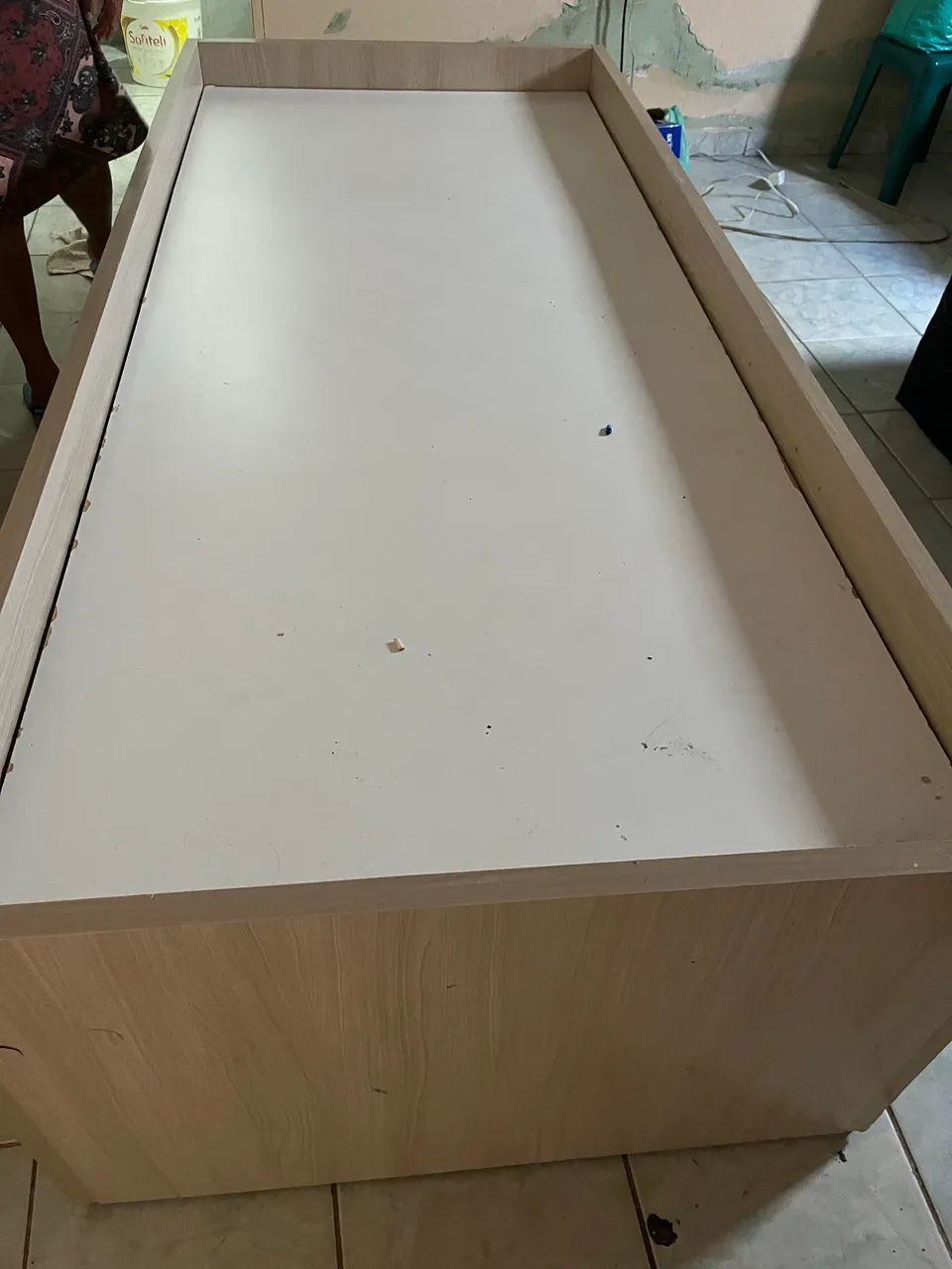 Cama de solteiro 100%mdf 