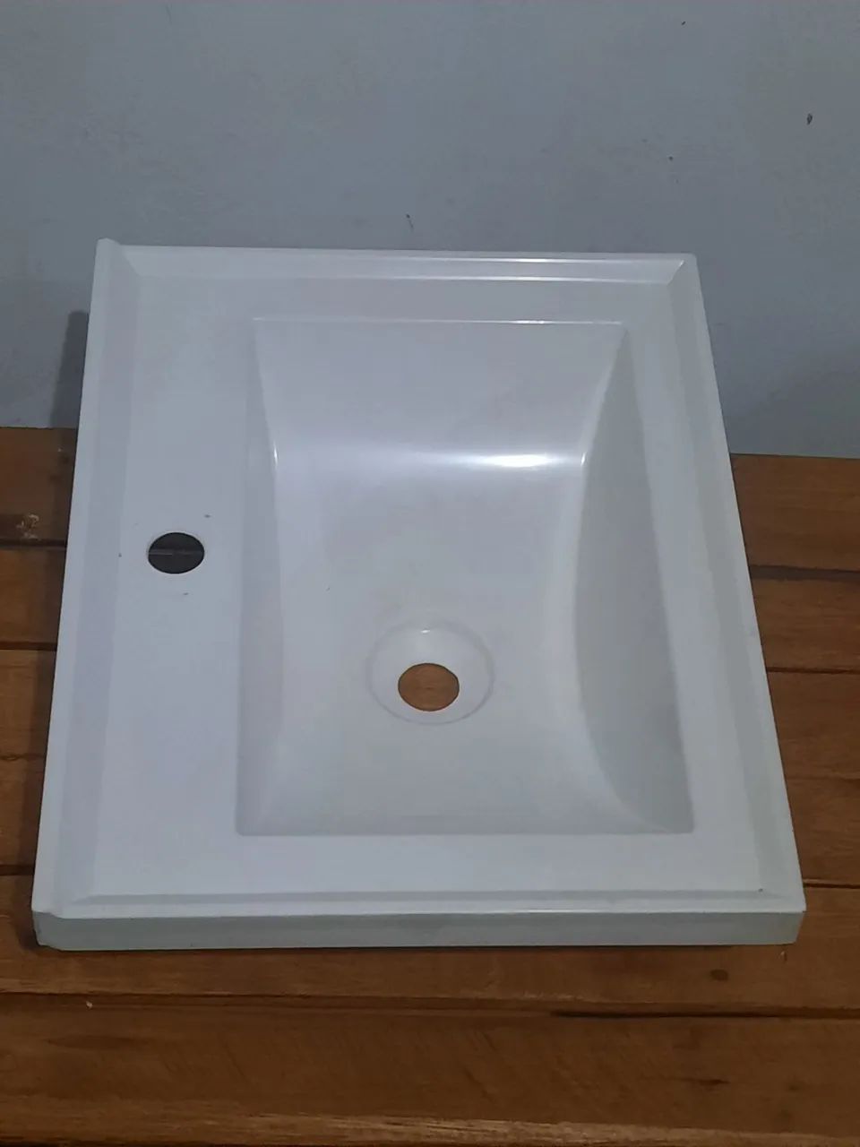 Pia Cuba retangular branca 40x30 cm PvC  - Foto 4