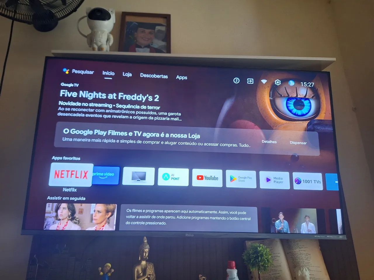 Smart TV 50 polegadas nova apenas meses de uso.