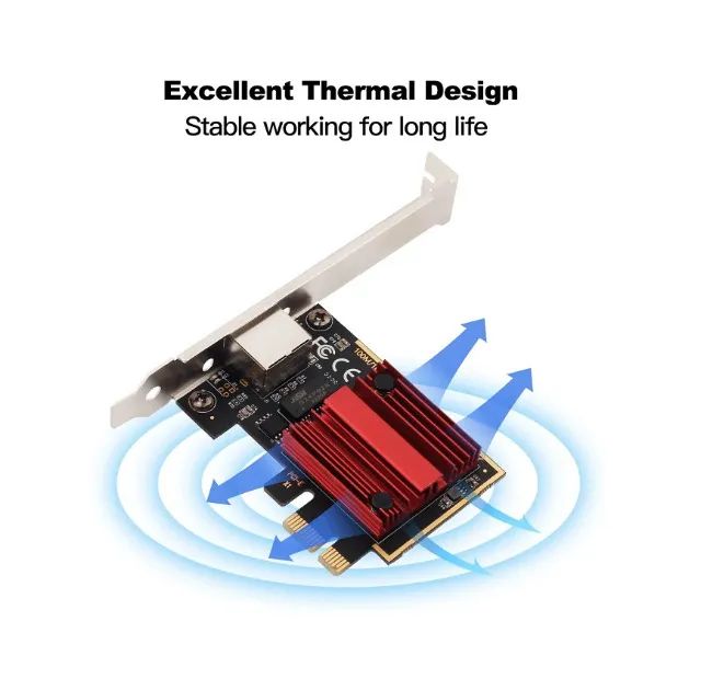 Placa de Rede 2.5g  Pci-e Rj45 2500Mbps Fenvi - Foto 3