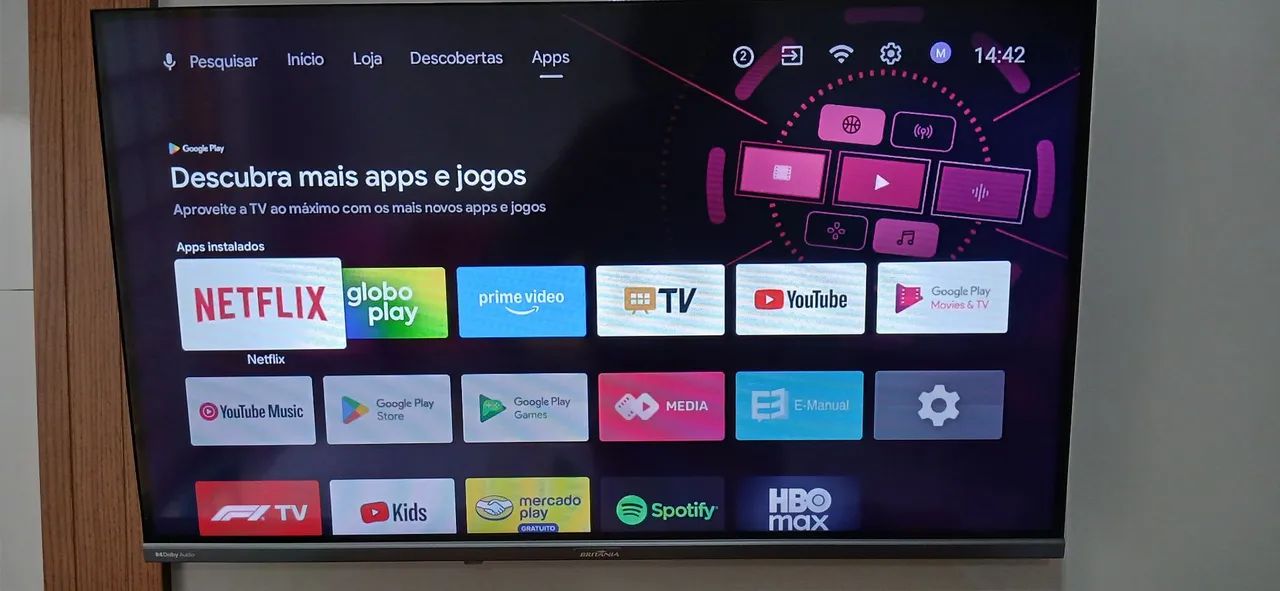 TV BRITÂNIA LED - 32 POLEGADAS - Foto 4