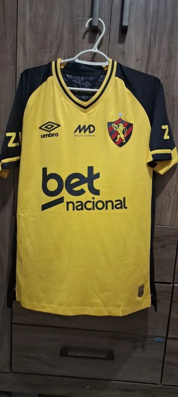 Camisa do Sport 2025 Amarela, Modelo Jogador Usada Por Dedé