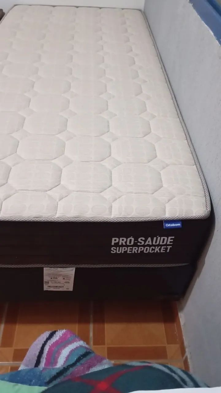 Vende cama box solteiro tratar telefone * - Foto 3