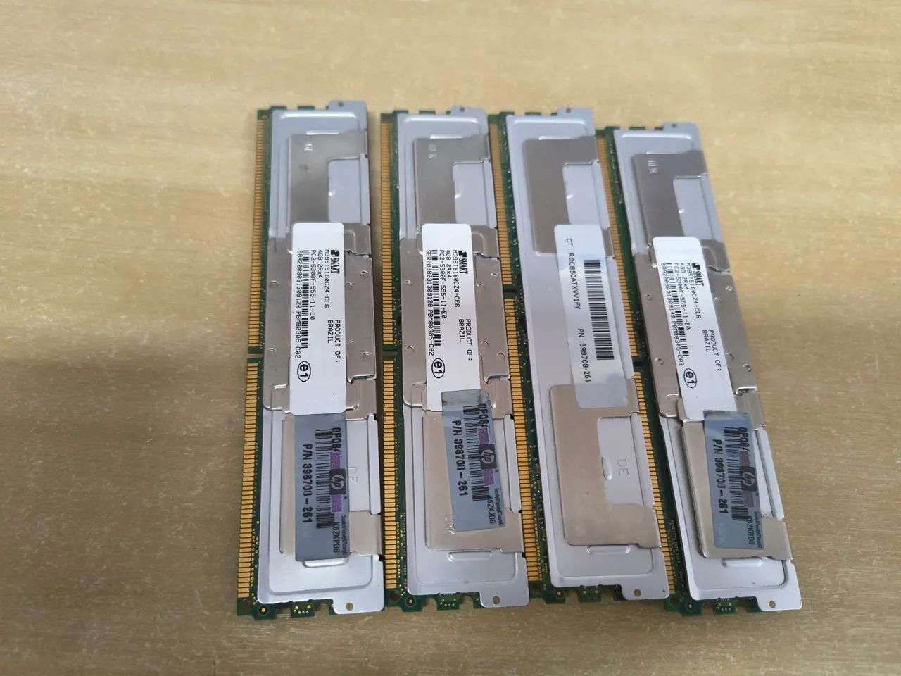 Kit 4 Memórias SMART 4GB DDR2 ECC FB-DIMM PC2-5300F Servidor