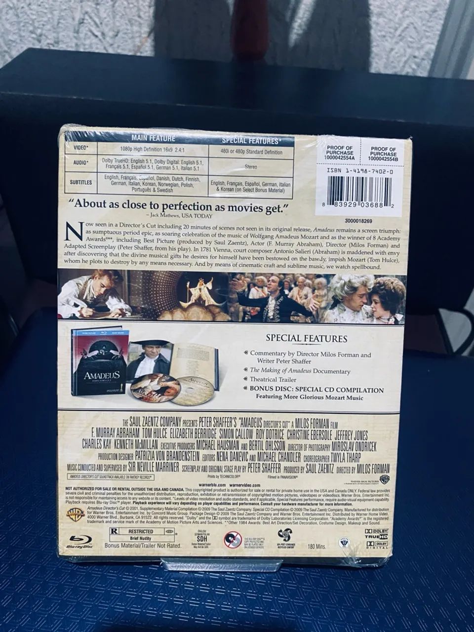 Bluray Digibook Amadeus importado  - Foto 2