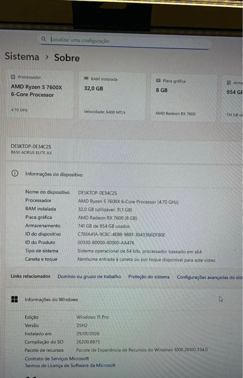 Processador Ryzen 5 7600x am5 - Foto 3