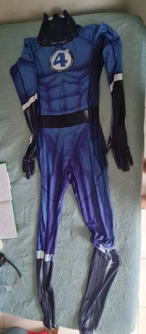 Fantasia quarteto fantástico clássico - homem elástico - Foto 4