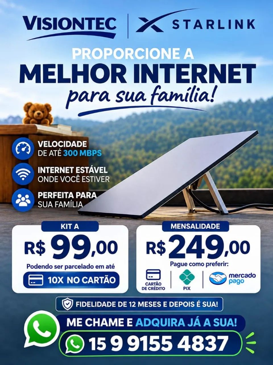 Internet via satélite 