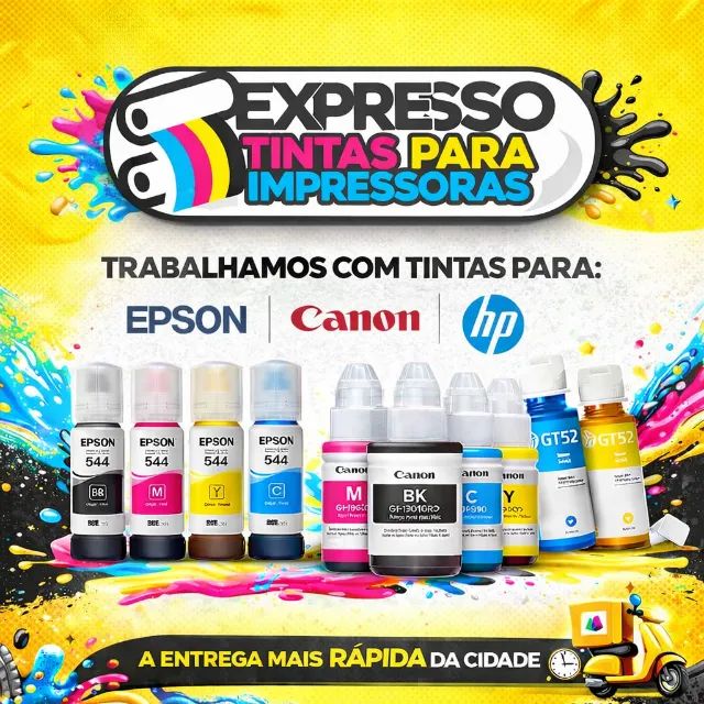 Tinta Epson. Tinta Canon. Tinta HP. Fale Conosco.