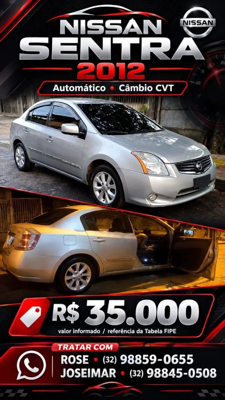 Nissan Sentra Sentra SR 2.0 Flex Fuel 16V Aut. 2012