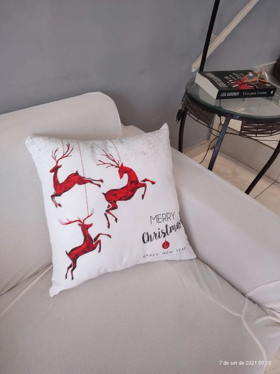Capa de almofada Natalina