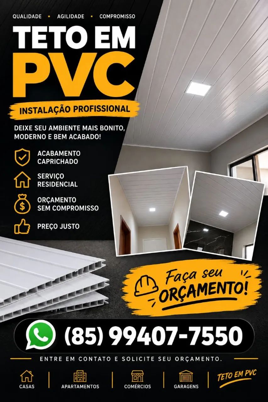 Instalação de forro pvc