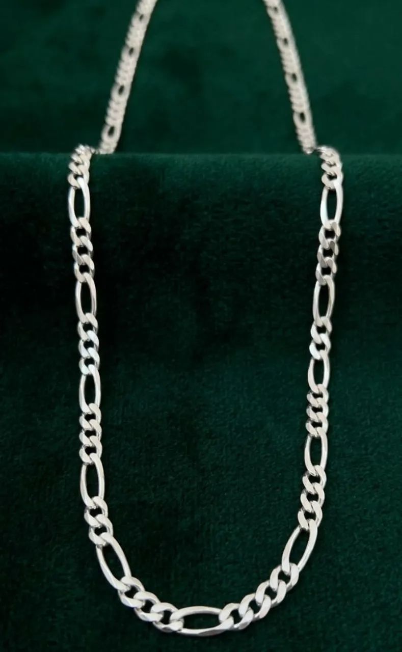 Corrente masculina prata 925 - Foto 3