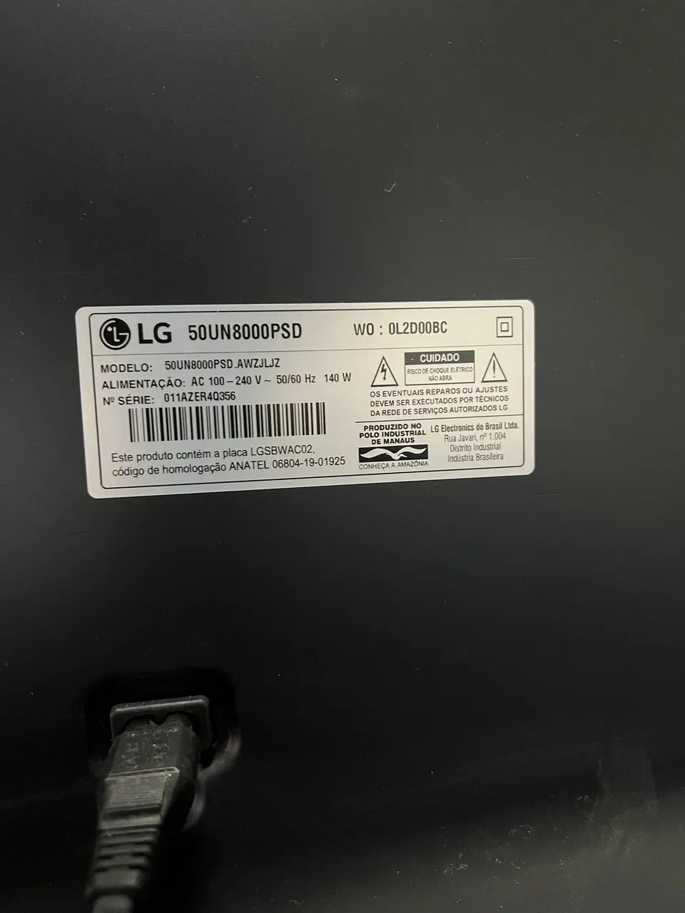 Televisão LG 50 polegadas com defeito tela quebrada  - Foto 3