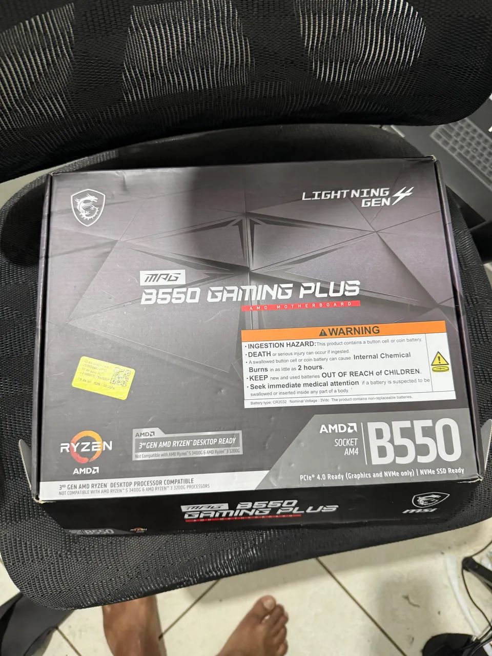 Placa Mãe MSI B550 Gaming Plus - Nova - Foto 4