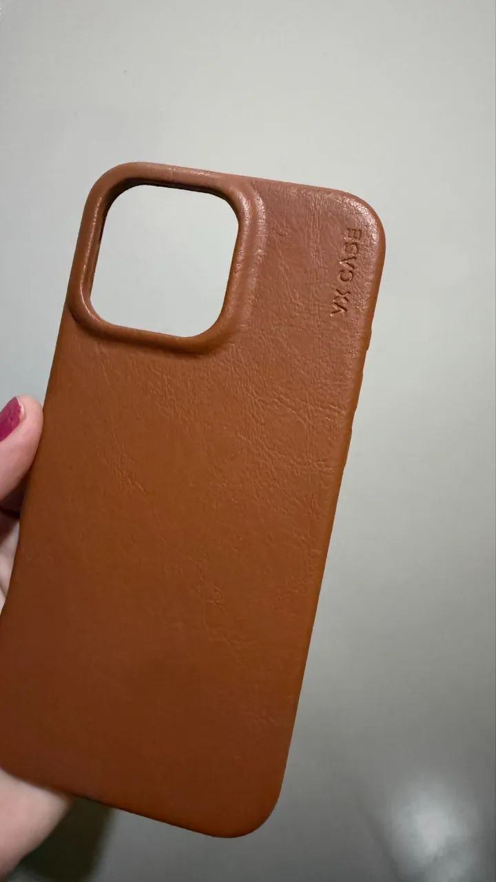 Capa em couro Vx Case 16 Pro Max  - Foto 5