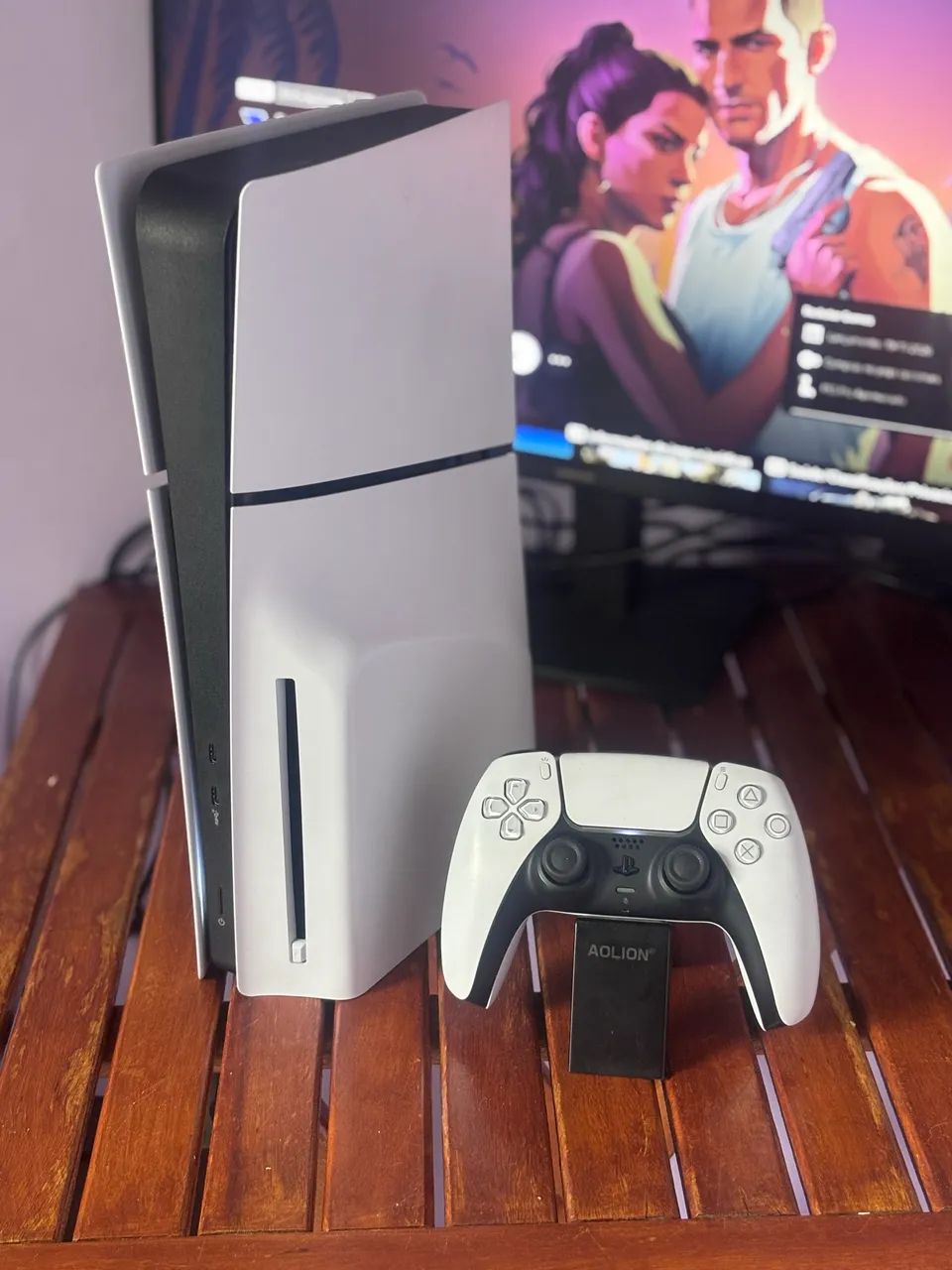 Ps5 Slim com leitor de disco - 1TB!