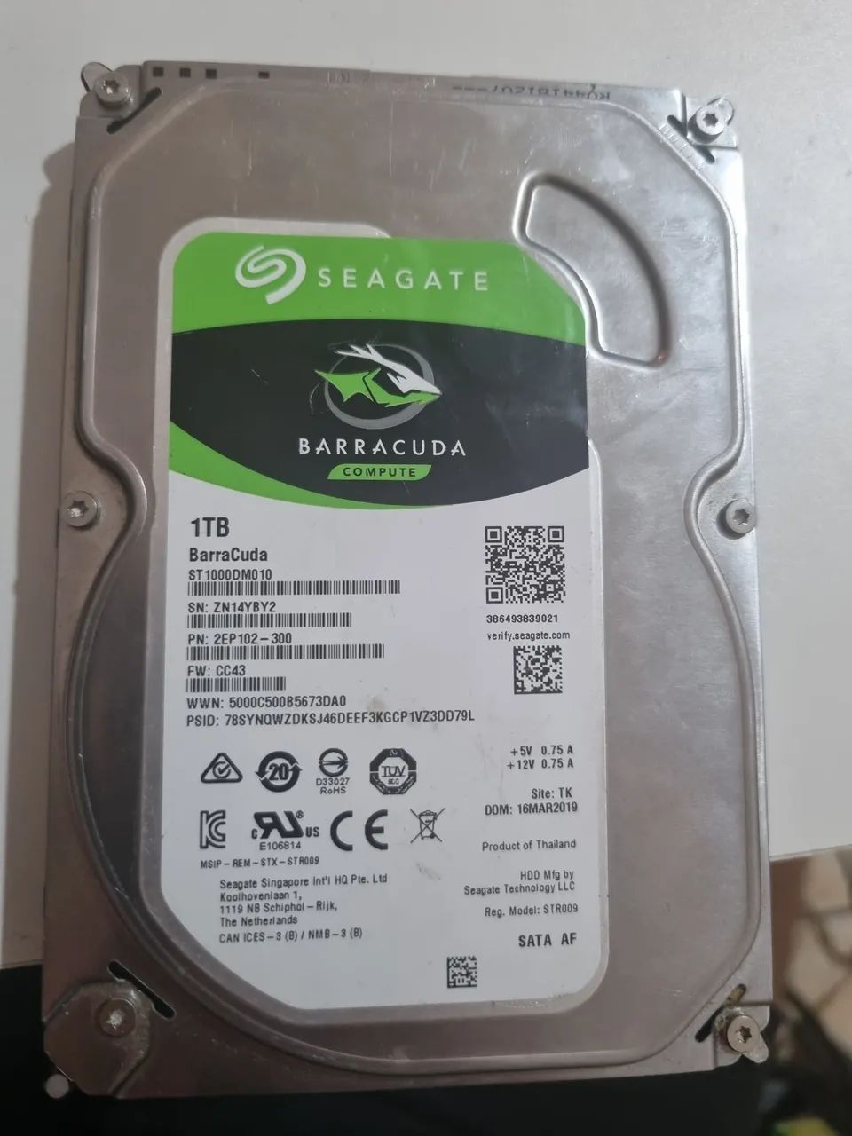 HD 1TB SEAGATE BARRACUDA