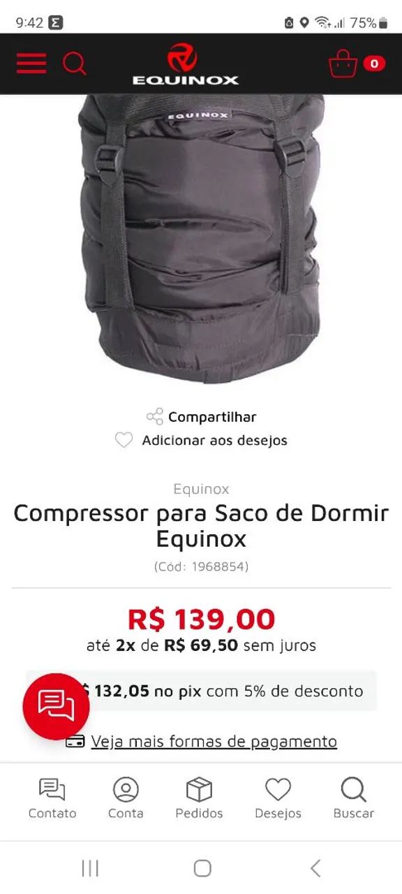 Saco de compressão Equinox  - Foto 3