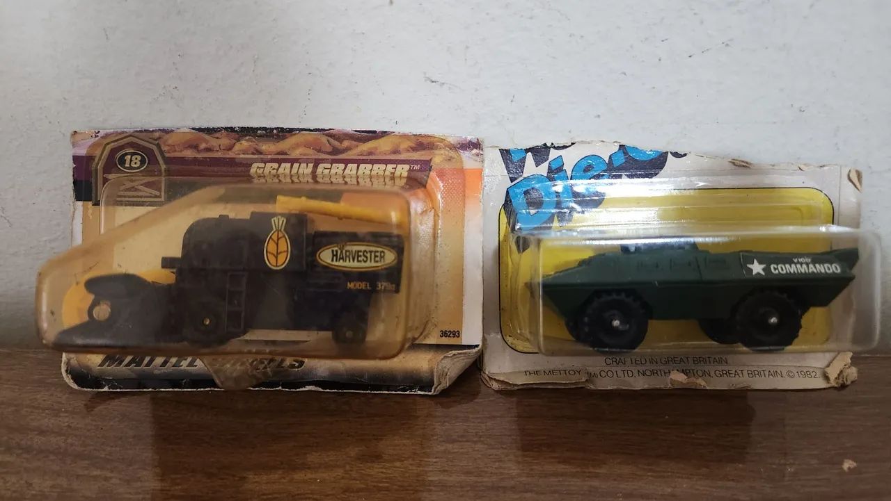 Miniatura Carrinho Máquina Matchbox e Corgi Anos 80 Escala 1/64