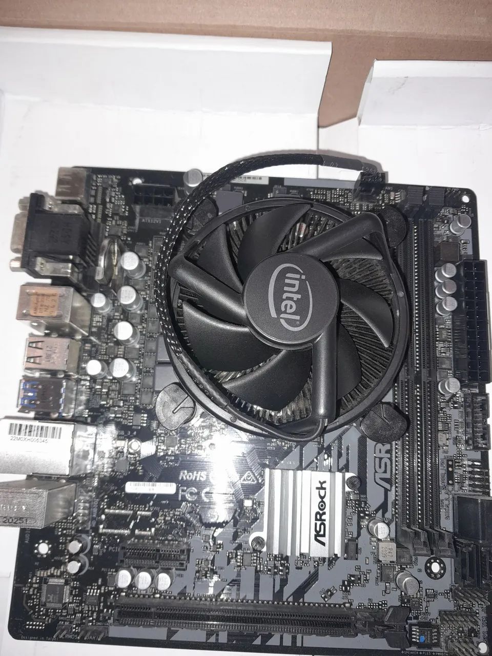 Placa mãe + processador  - Placa ASROCK H510M - HVS  Processador Core 5 - Foto 3
