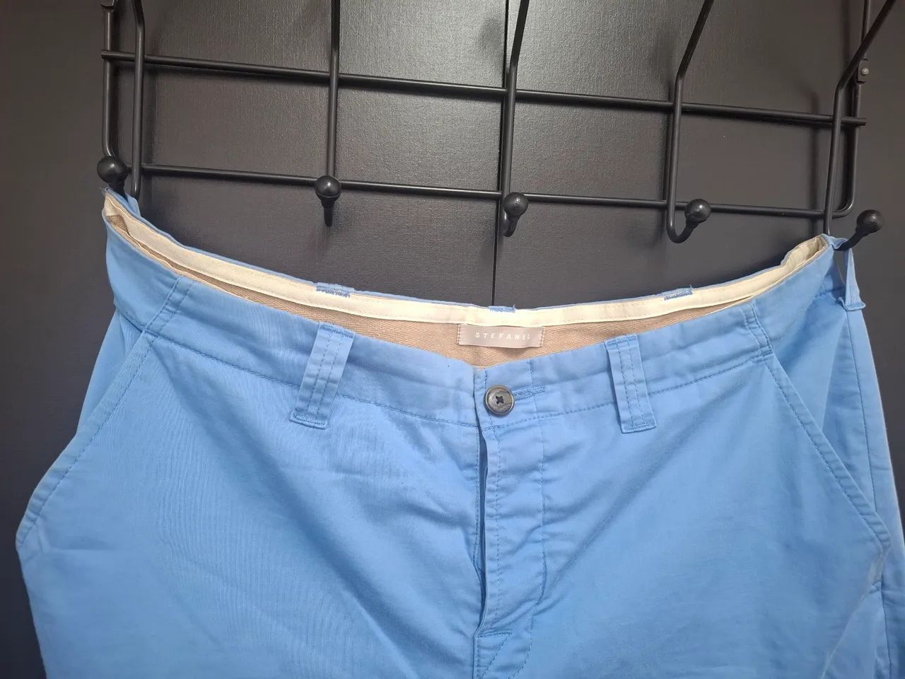 MadeInFrance Calça azul algodão tam. 48 - Foto 2