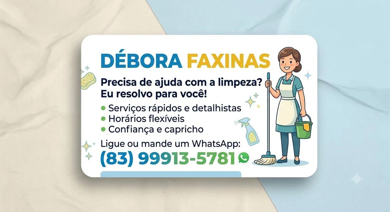 Faxina e serviços gerais