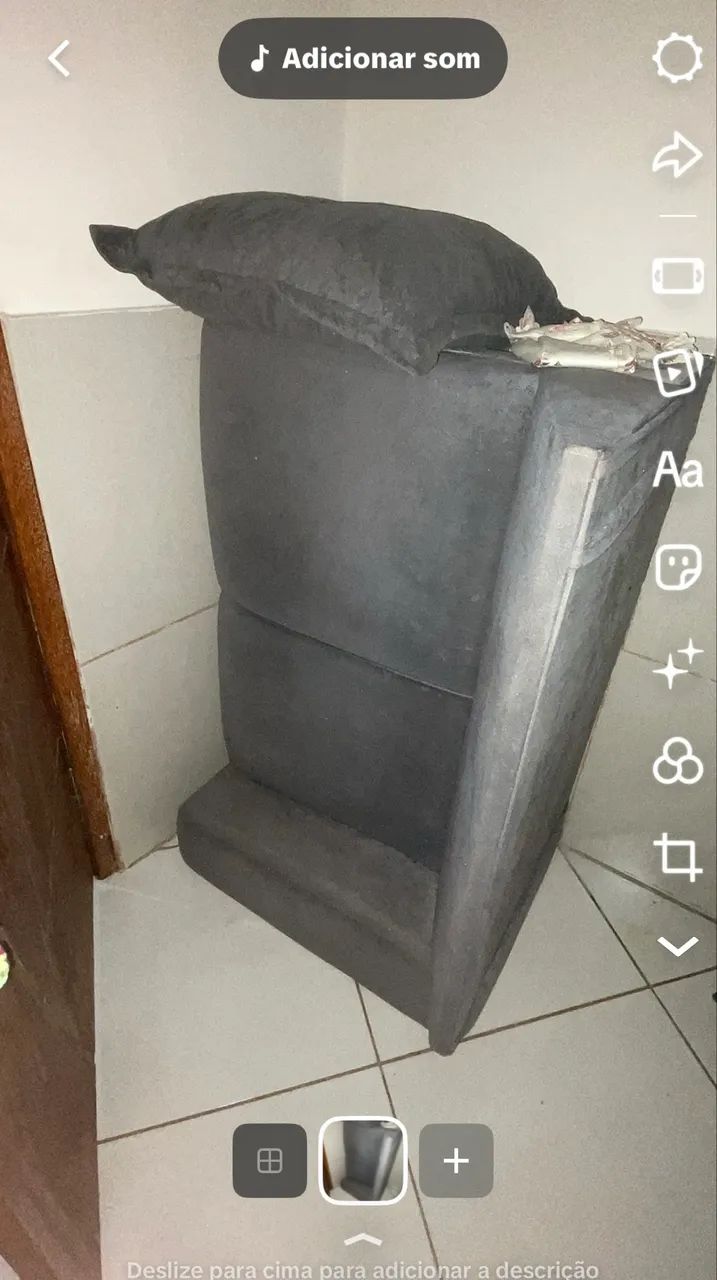 Rack com painel e sofá de canto usado  - Foto 5
