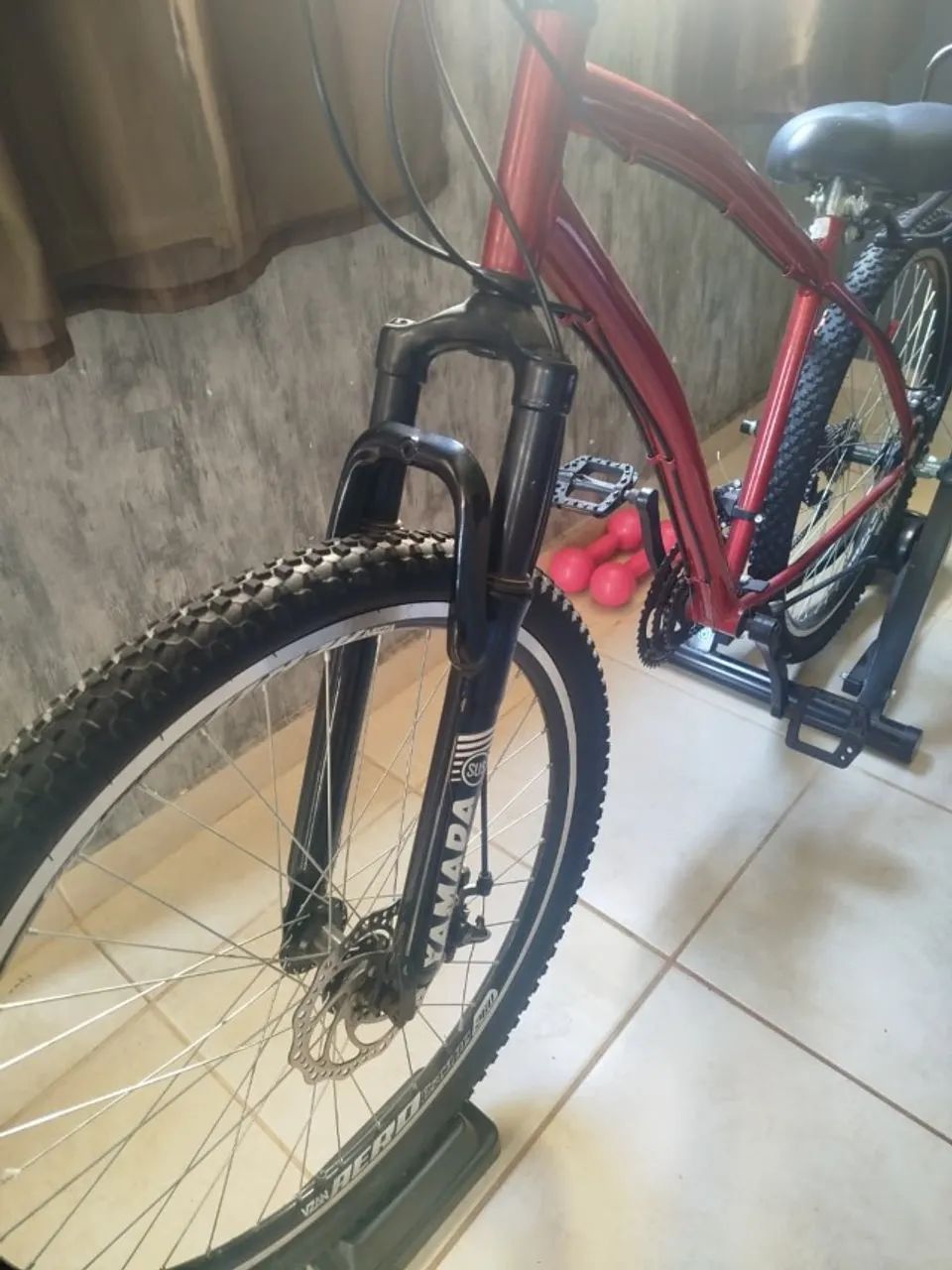 bicicleta aro 27 freio a disco - Foto 3